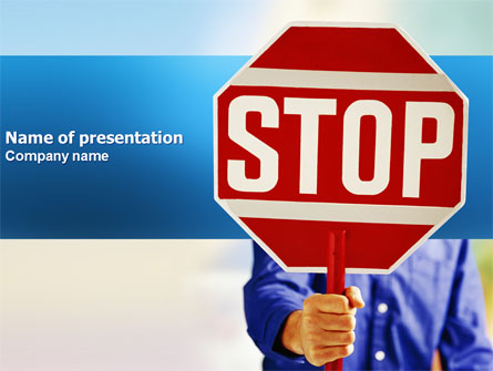 Stop Presentation Template, Master Slide