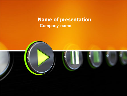 Push Play Presentation Template, Master Slide