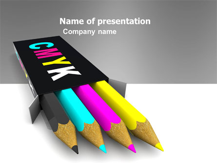 CMYK Colors Presentation Template, Master Slide