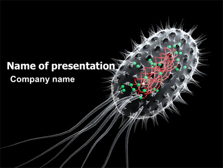 Bacteria Cell Presentation Template, Master Slide