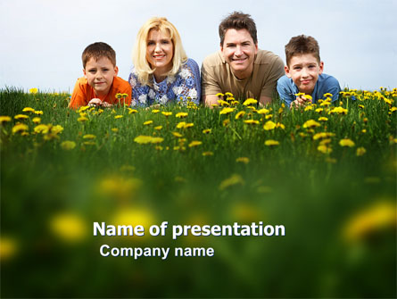 Family Outdoors Presentation Template, Master Slide