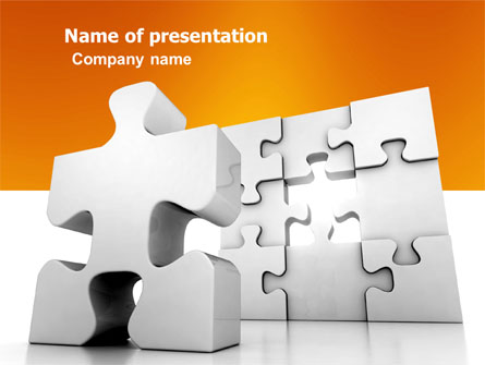 Business Puzzle Presentation Template, Master Slide