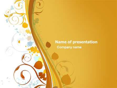 Autumn Theme Presentation Template, Master Slide