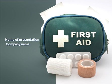 First Aid Set Presentation Template, Master Slide