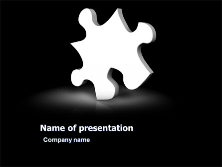 White Piece Presentation Template, Master Slide