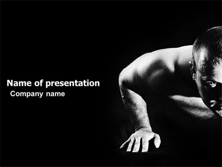 Men Sport Presentation Template, Master Slide