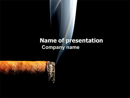 Nicotine Presentation Template, Master Slide