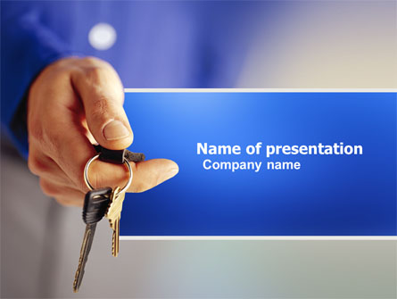 Car Keys Presentation Template, Master Slide