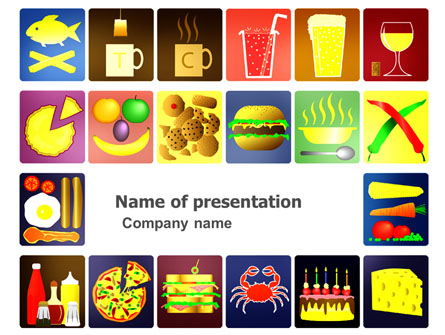 Fast Food Ingredients Presentation Template, Master Slide
