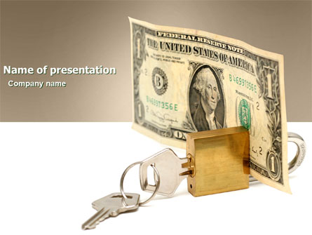 Money Savings Presentation Template, Master Slide
