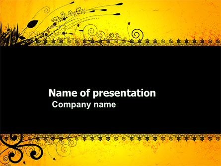 Decorated Panel Presentation Template, Master Slide