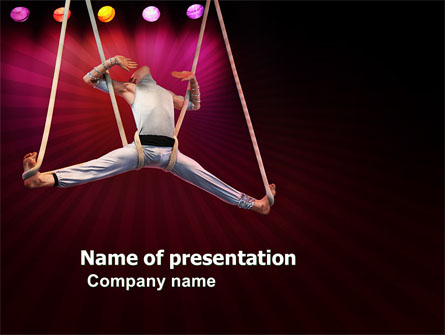 Circus Gymnast Presentation Template, Master Slide