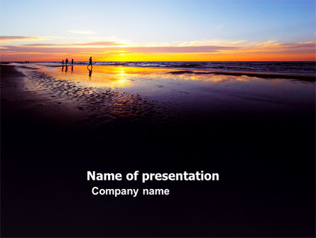 Ocean Sunset Presentation Template, Master Slide