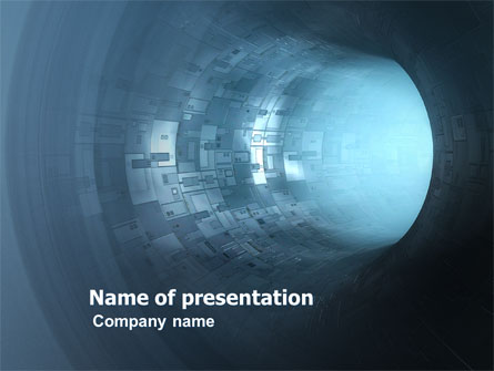 Blue Tube Presentation Template, Master Slide