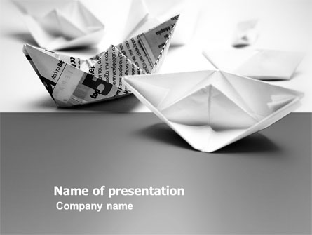 Paper Ship Presentation Template, Master Slide
