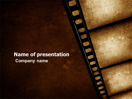 Movie Strip Presentation Template, Master Slide