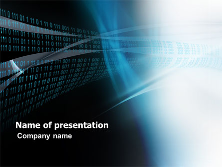 Digital Stream Presentation Template, Master Slide