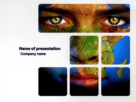 Face of Earth Presentation Template, Master Slide