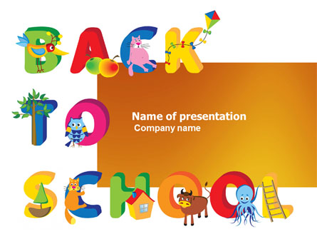 Back to School Season Presentation Template, Master Slide