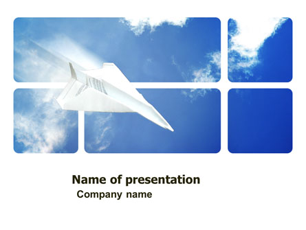 Paper Plane Presentation Template, Master Slide