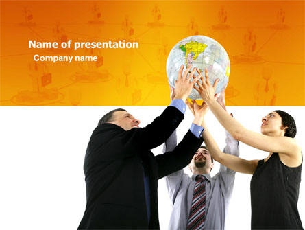Global Partnership Presentation Template, Master Slide