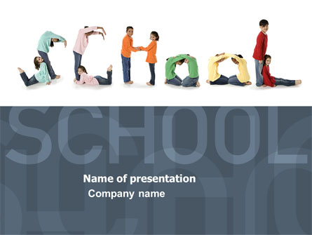 School Word Presentation Template, Master Slide