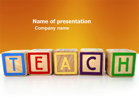 Teaching Presentation Template, Master Slide