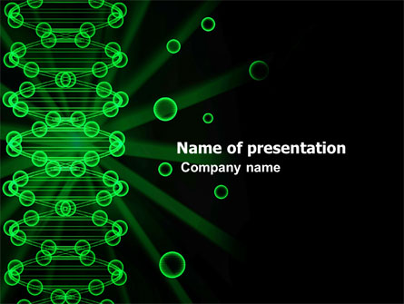 DNA Spiral Presentation Template, Master Slide