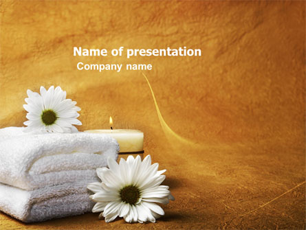 Bath Towels Presentation Template, Master Slide