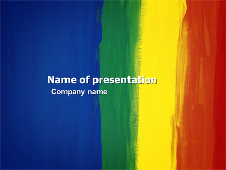 Various Colors Of Paint Presentation Template, Master Slide