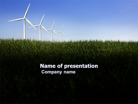Wind Mills Presentation Template, Master Slide