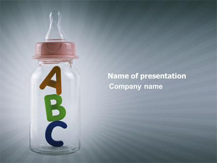 Learn Alphabet Presentation Template, Master Slide