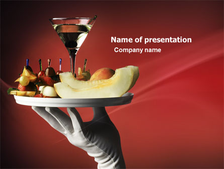 Snacks and Cocktail Presentation Template, Master Slide