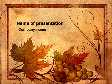 Autumn Theme in Light Brown Presentation Template, Master Slide