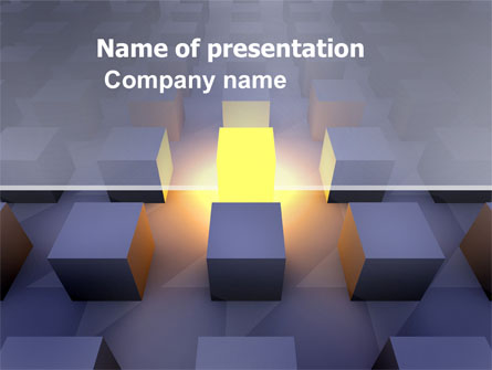 Cubes Presentation Template, Master Slide