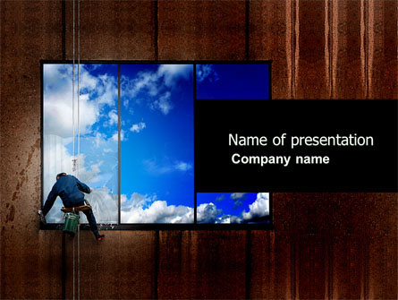 Window Presentation Template, Master Slide