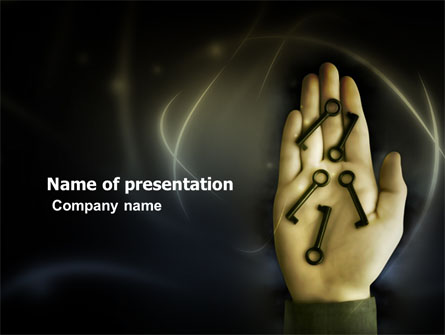 Keys On The Palm Presentation Template, Master Slide