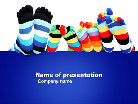 Rainbow Socks Presentation Template, Master Slide