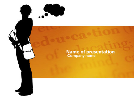 Select of School Presentation Template, Master Slide