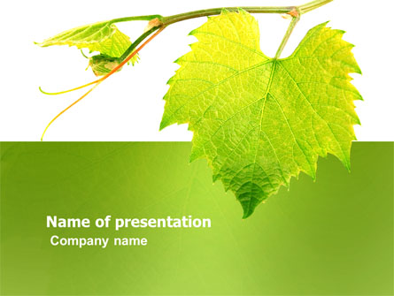 Green Flora Presentation Template, Master Slide