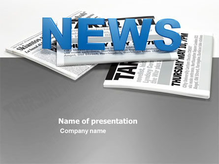 Newspaper Presentation Template, Master Slide