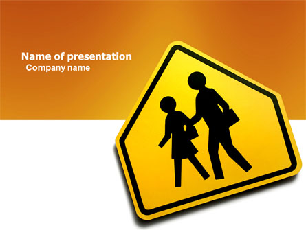 School Crossing Presentation Template, Master Slide
