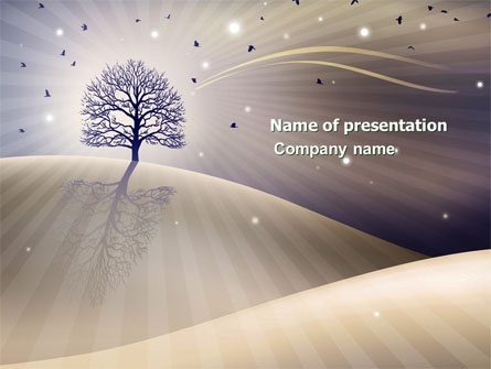 Shining Tree Presentation Template, Master Slide