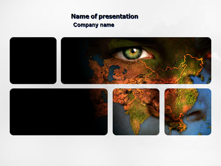 Eyes of Earth Presentation Template, Master Slide