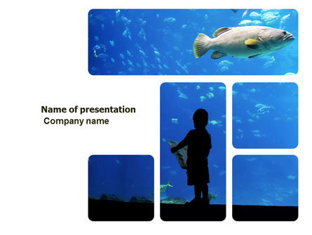 Public Aquaria Presentation Template, Master Slide