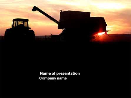 Combine Harvester Presentation Template, Master Slide