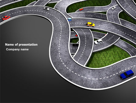Highway Junction Presentation Template, Master Slide