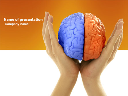 Cerebral Hemispheres Presentation Template, Master Slide