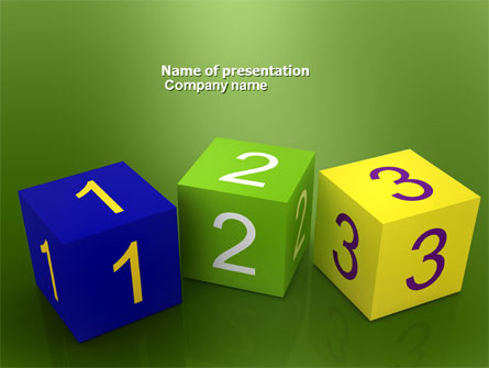 123 Presentation Template, Master Slide