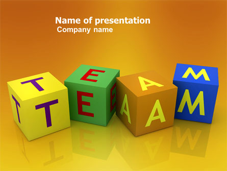 Team Presentation Template, Master Slide